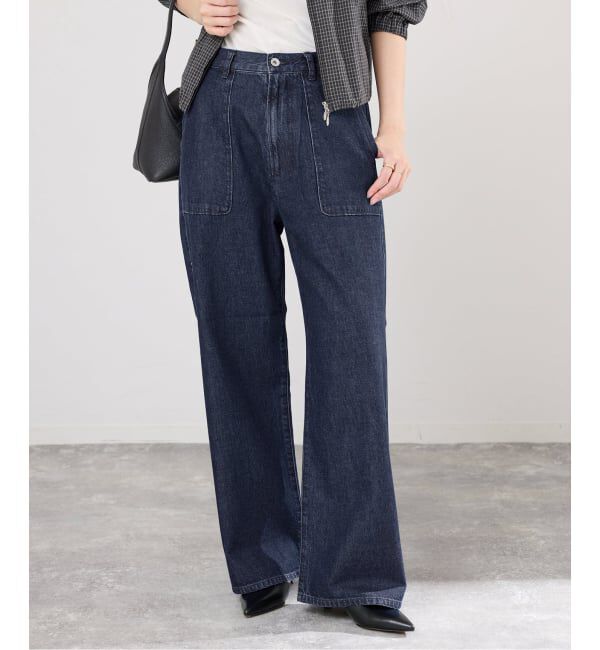 IENA「デニムベイカーパンツ」|デニム|