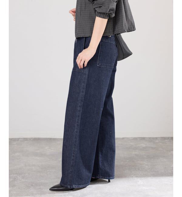 IENA「デニムベイカーパンツ」|デニム|