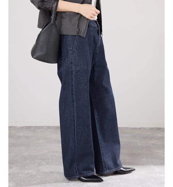 IENA「デニムベイカーパンツ」|デニム|