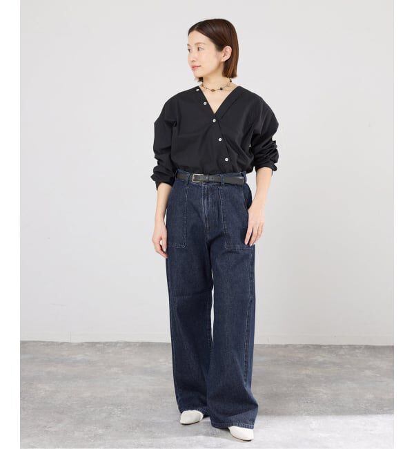 IENA「デニムベイカーパンツ」|デニム|