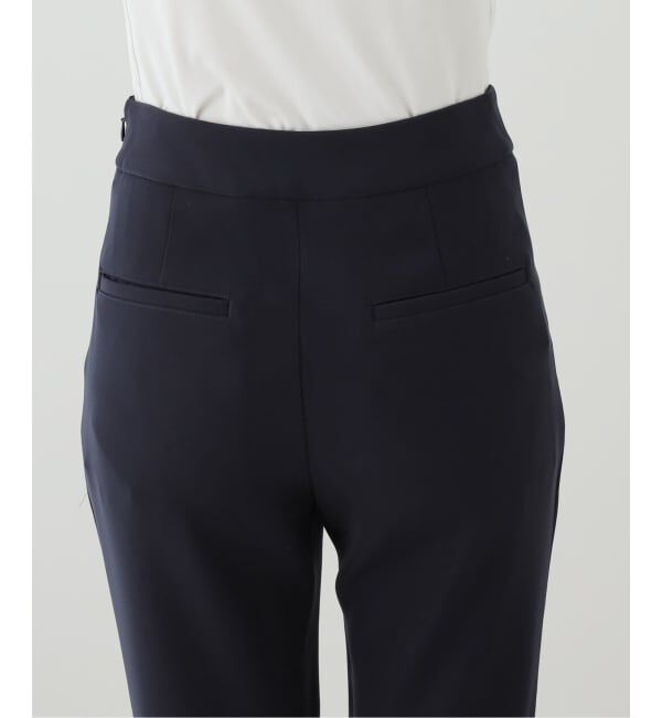 IENA「《セットアップ対応可》ウォッシャブルツイルフレアパンツ」|スラックス|