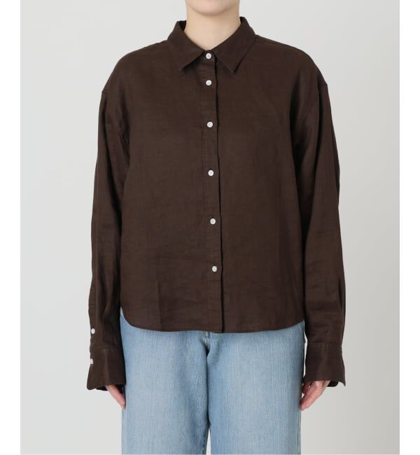 IENA「リネンワイドショートシャツ」|シャツ・ブラウス|