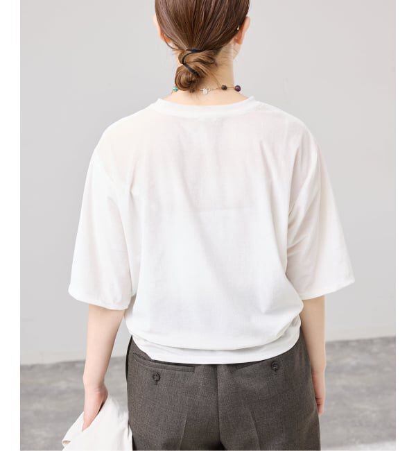 IENA「シアーベロアTシャツ」|Tシャツ・カットソー|