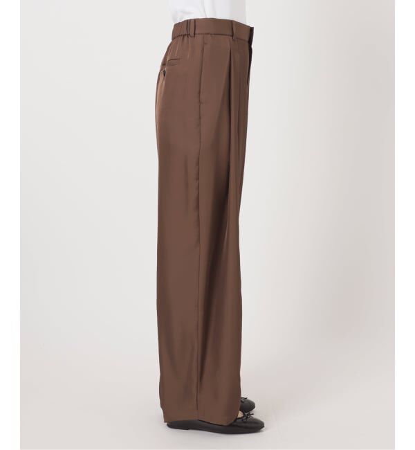 IENA「《洗濯機洗い可》UVカット/接触冷感 ツイルコクーンスラックス」|スラックス|