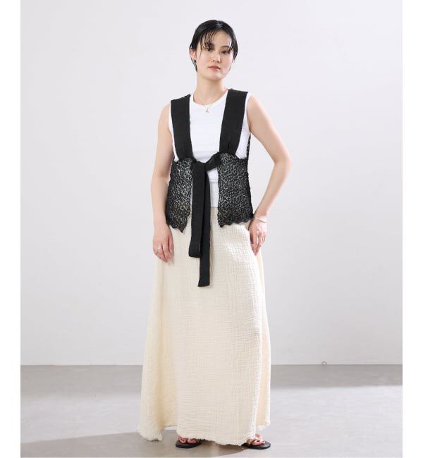 IENA「《追加予約》enrica/エンリカ レースガラKNIT ニット KNIT 225」|ニット・セーター|