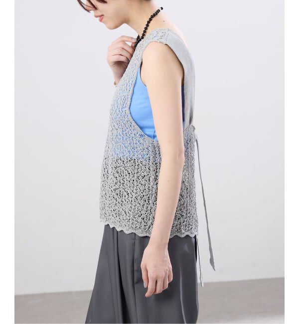 IENA「《追加予約》enrica/エンリカ レースガラKNIT ニット KNIT 225」|ニット・セーター|