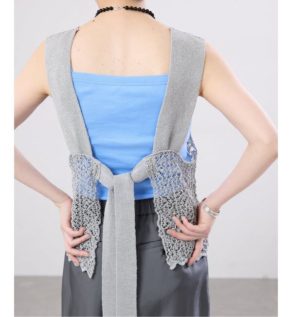 IENA「《追加予約》enrica/エンリカ レースガラKNIT ニット KNIT 225」|ニット・セーター|