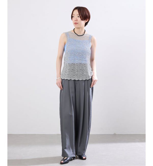 IENA「《追加予約》enrica/エンリカ レースガラKNIT ニット KNIT 225」|ニット・セーター|