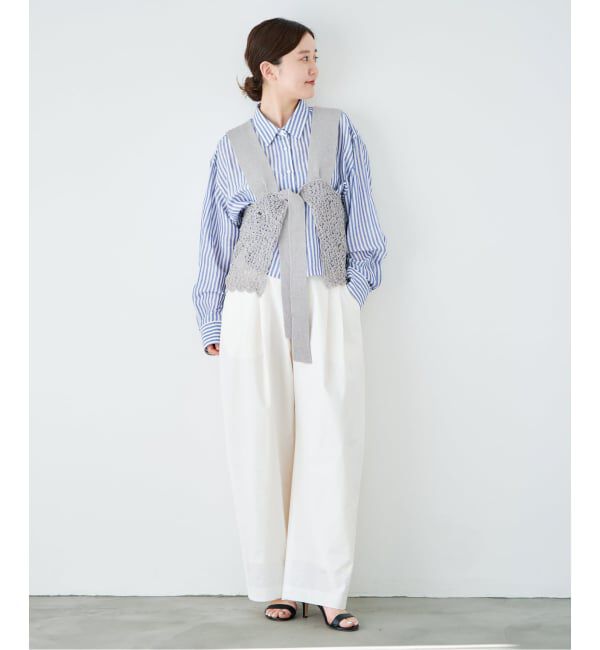 IENA「《追加予約》enrica/エンリカ レースガラKNIT ニット KNIT 225」|ニット・セーター|