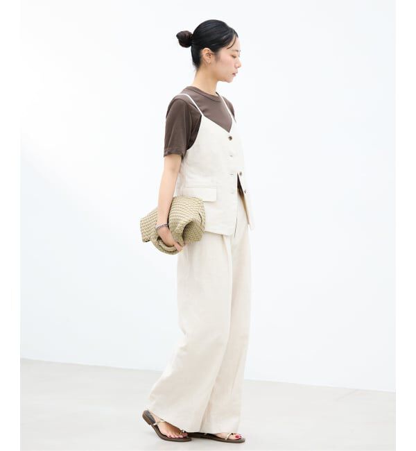 IENA「《予約》ATON/エイトン FRESCA SINGLE JERSEY SS EX Tシャツ」|Tシャツ・カットソー|