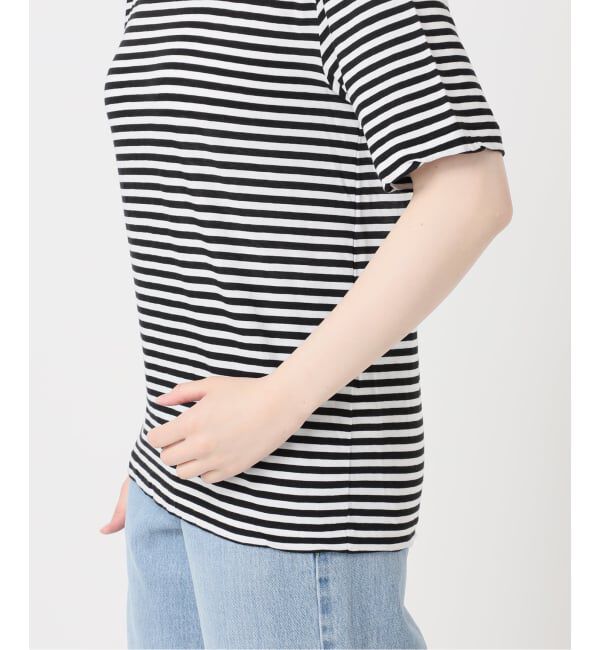 IENA「《予約》ATON/エイトン FRESCA SINGLE JERSEY SS EX Tシャツ」|Tシャツ・カットソー|