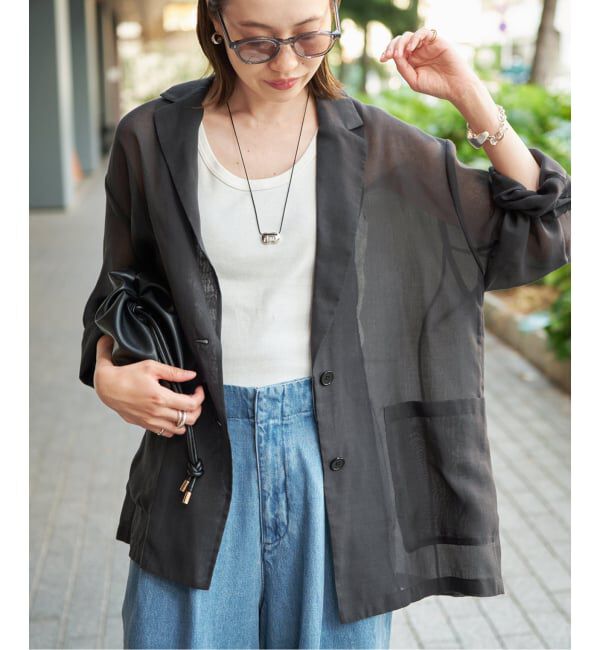 SLOBE IENA「《予約》シアージョーゼットジャケット」|その他|