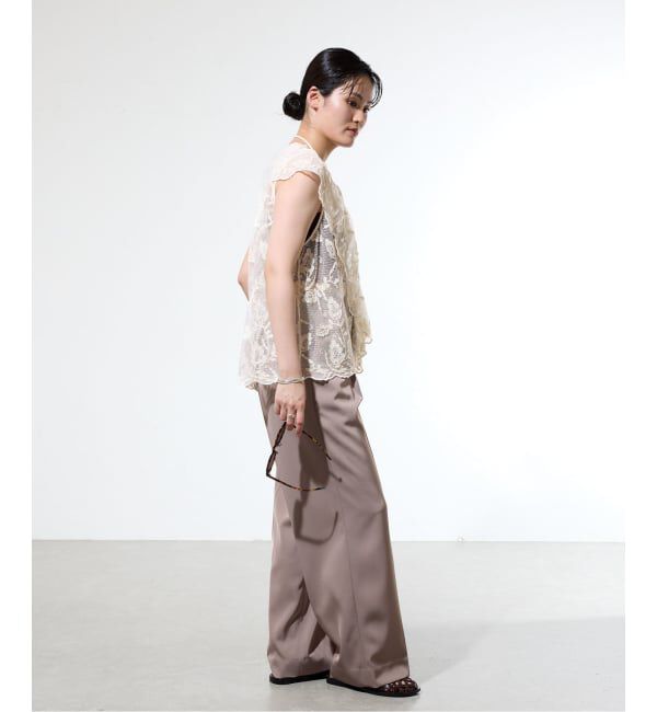 IENA「《予約》スカラレース ラッフルベスト」|ベスト・ジレ|