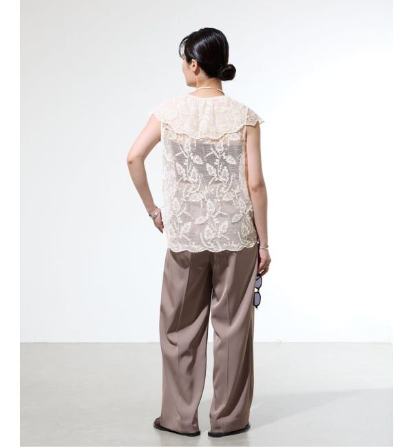 IENA「《予約》スカラレース ラッフルベスト」|ベスト・ジレ|