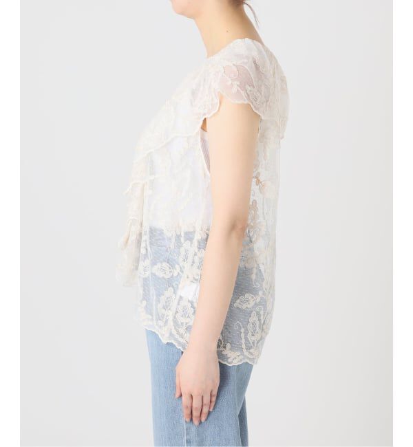 IENA「《予約》スカラレース ラッフルベスト」|ベスト・ジレ|