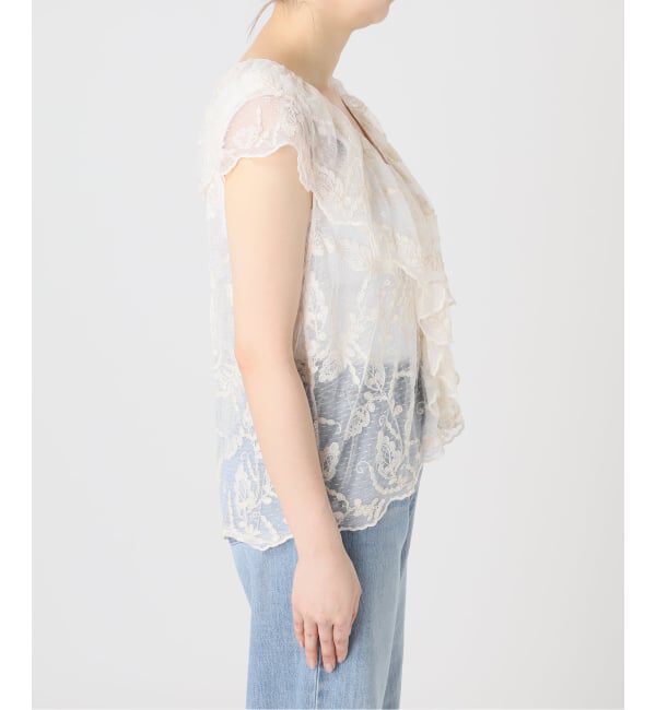 IENA「《予約》スカラレース ラッフルベスト」|ベスト・ジレ|