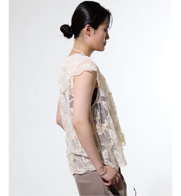 IENA「《予約》スカラレース ラッフルベスト」|ベスト・ジレ|