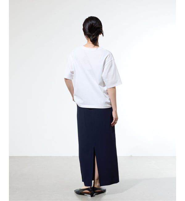 IENA「《予約/接触冷感/防シワ/吸水速乾》ストレッチジョーゼット Iラインスカート」|スカート|