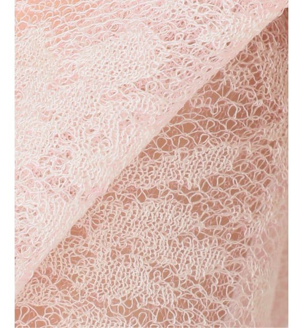 IENA「《予約/一部店舗限定/手洗い可》フラワージャガード シャツプルオーバー」|ニット・セーター|