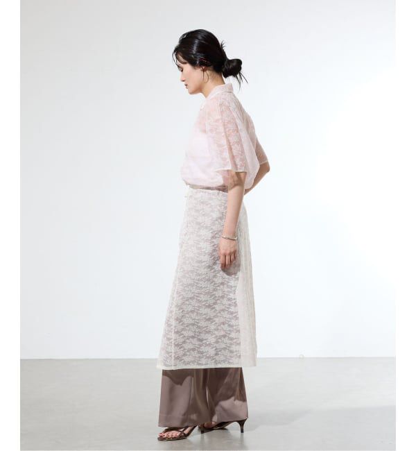 IENA「《予約/一部店舗限定》フラワージャガード ラップスカート」|スカート|