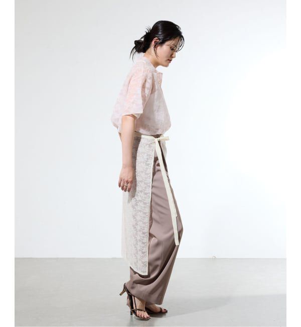 IENA「《予約/一部店舗限定》フラワージャガード ラップスカート」|スカート|