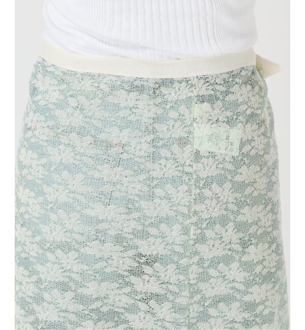 IENA「《予約/一部店舗限定》フラワージャガード ラップスカート」|スカート|