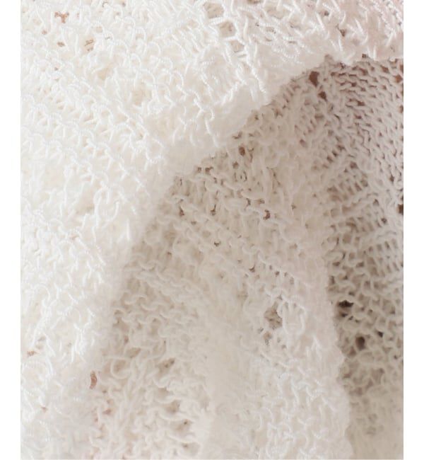 IENA「《予約/一部店舗限定》クロシェニット Vネックレイヤードベスト」|ベスト・ジレ|