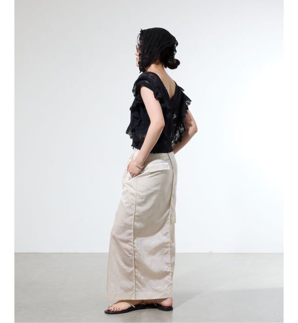 IENA「《予約/一部店舗限定》クロシェニット バンダナ」|バンダナ・スカーフ|