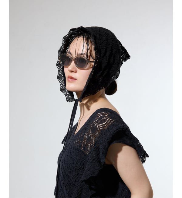 IENA「《予約/一部店舗限定》クロシェニット バンダナ」|バンダナ・スカーフ|