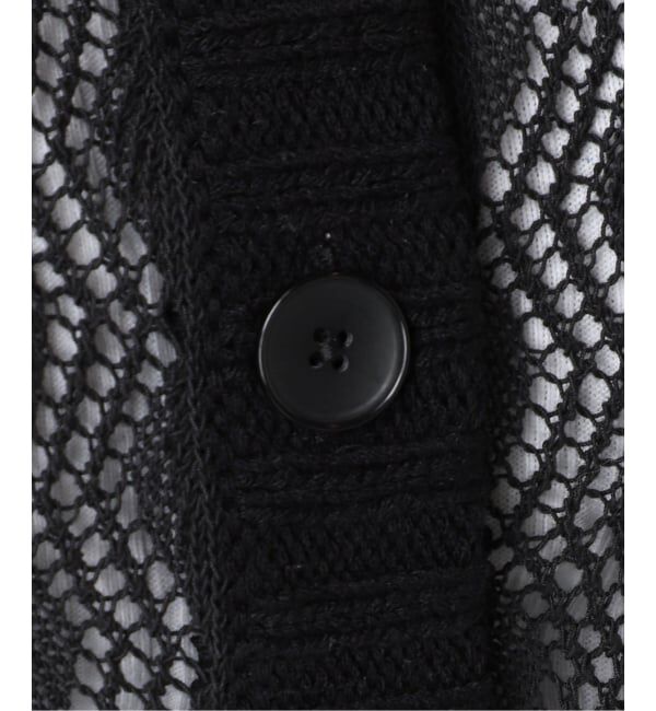 IENA「《予約/一部店舗限定》クロシェニット ミックスショートカーディガン」|カーディガン|