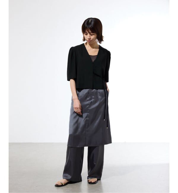 IENA「《セットアップ対応/一部店舗限定》カルゼショート丈パフジャケット」|その他|