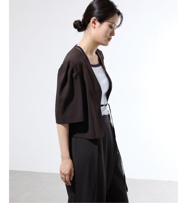 IENA「《セットアップ対応/一部店舗限定》カルゼショート丈パフジャケット」|その他|