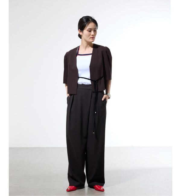 IENA「《セットアップ対応/一部店舗限定》カルゼショート丈パフジャケット」|その他|