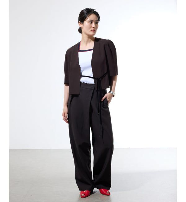 IENA「《セットアップ対応/一部店舗限定》カルゼショート丈パフジャケット」|その他|