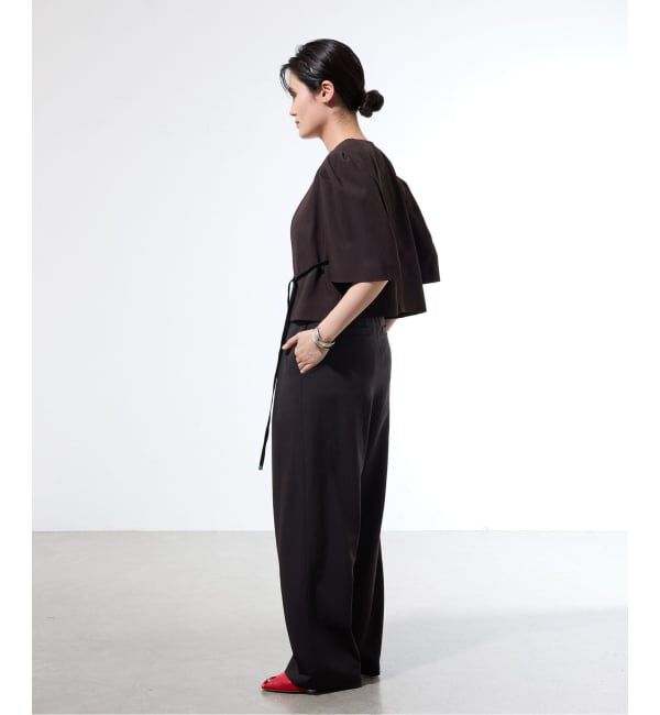 IENA「《セットアップ対応/一部店舗限定》カルゼショート丈パフジャケット」|その他|