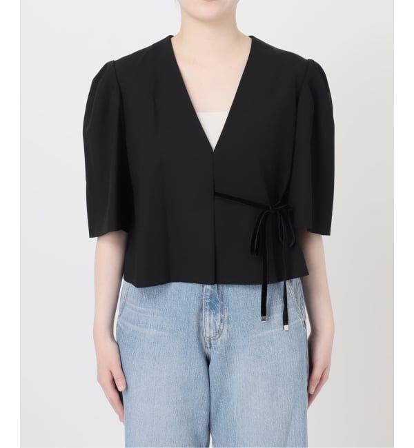 IENA「《セットアップ対応/一部店舗限定》カルゼショート丈パフジャケット」|その他|