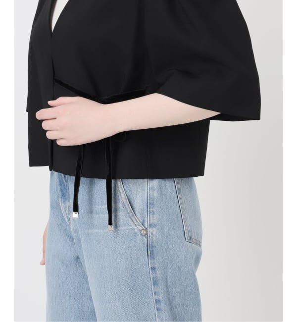 IENA「《セットアップ対応/一部店舗限定》カルゼショート丈パフジャケット」|その他|