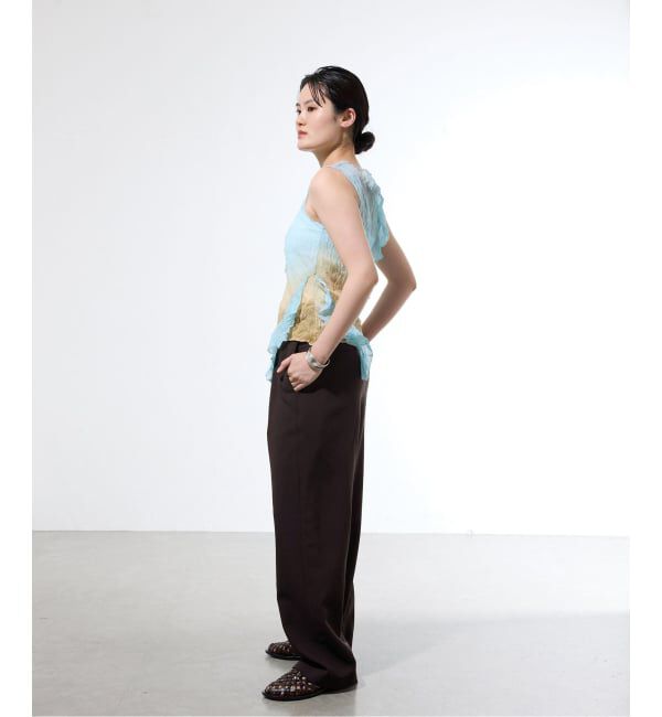 IENA「《セットアップ対応/一部店舗限定》カルゼラップパンツ」|その他|