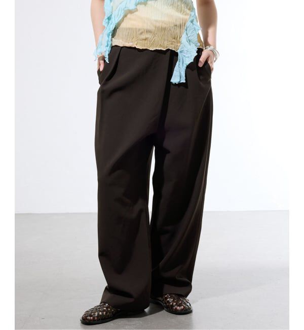 IENA「《セットアップ対応/一部店舗限定》カルゼラップパンツ」|その他|