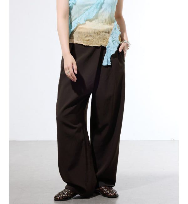 IENA「《セットアップ対応/一部店舗限定》カルゼラップパンツ」|その他|