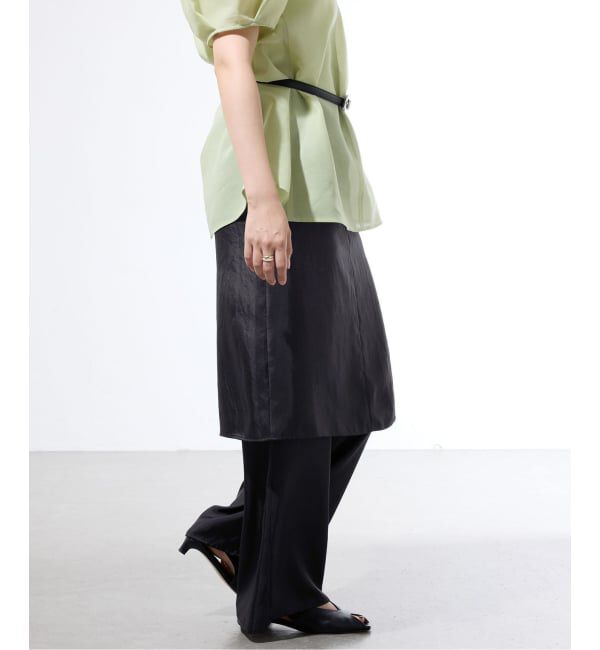 IENA「《一部店舗限定》レイヤードスカートパンツセット」|その他|