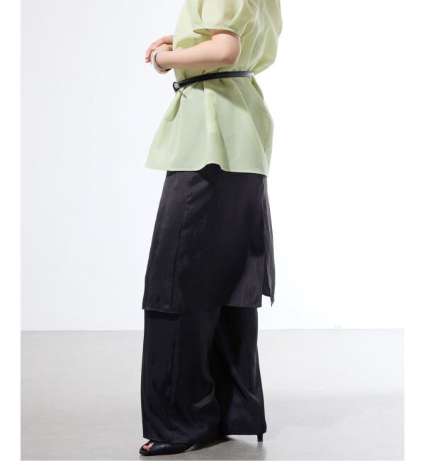 IENA「《一部店舗限定》レイヤードスカートパンツセット」|その他|