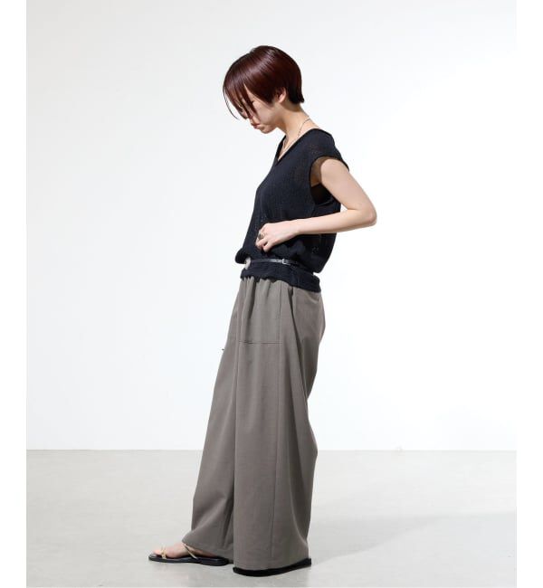 IENA「《一部店舗限定》ウォッシャブルワイドギャザーパンツ」|その他|