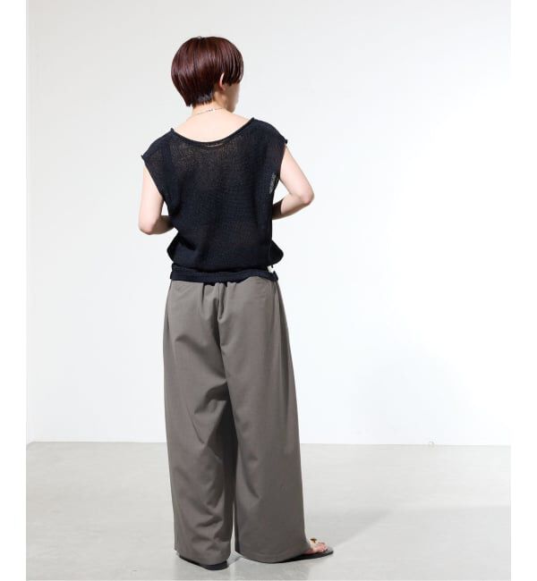 IENA「《一部店舗限定》ウォッシャブルワイドギャザーパンツ」|その他|