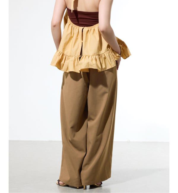 IENA「《一部店舗限定》ウォッシャブルワイドギャザーパンツ」|その他|