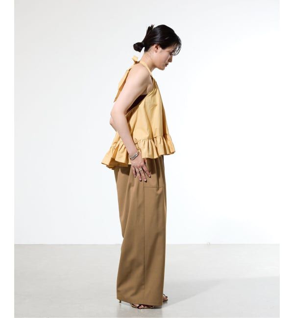 IENA「《一部店舗限定》ウォッシャブルワイドギャザーパンツ」|その他|