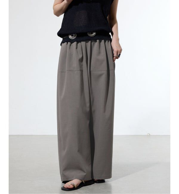 IENA「《一部店舗限定》ウォッシャブルワイドギャザーパンツ」|その他|