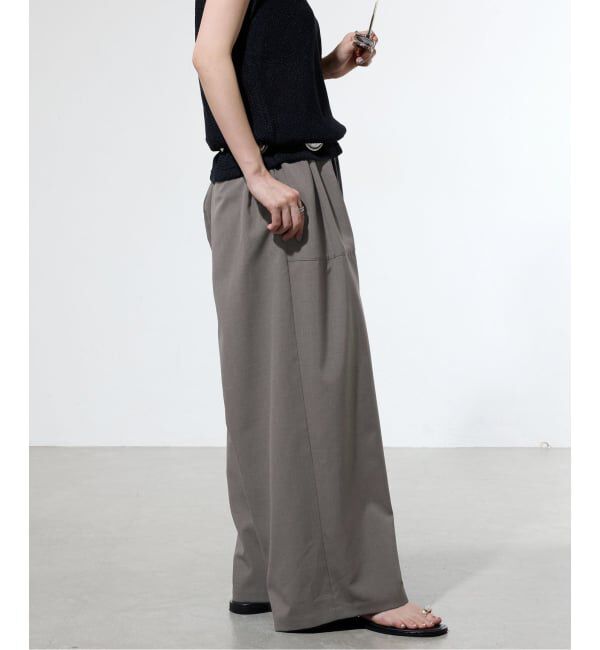 IENA「《一部店舗限定》ウォッシャブルワイドギャザーパンツ」|その他|