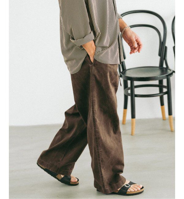 EDIFICE「フェード  ベルテッド トラウザー」|デニム|