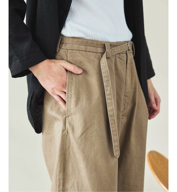 EDIFICE「フェード  ベルテッド トラウザー」|デニム|